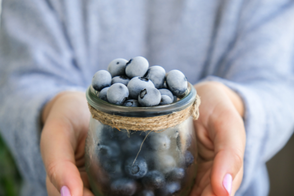 frozen blueberries