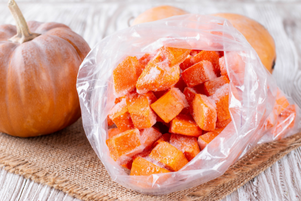 frozen pumpkin enters mass processing period